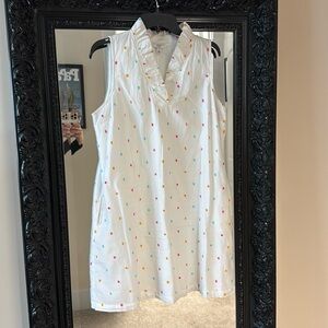 Crown & ivy Ruffled Neck Dress